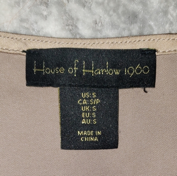 Satin Long Sleeve Crop Top by House Of Harlow 1960 - Picture 3 of 4